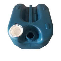 Kit Com 4 Unidades Bombona/Tambor Plástico 50 Litros Tampa Fixa Azul - Nova