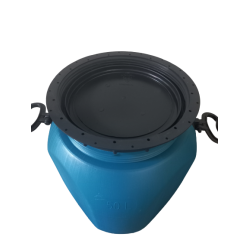 Kit Com 4 Unidades Bombona 50 Litros Tampa de rosca Azul - Nova