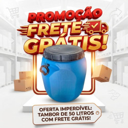 Bombona 50 Litros Tampa de Rosca - Nova Frete Grátis