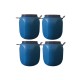 Kit Com 4 Unidades Bombona/Tambor Plástico 50 Litros Tampa de rosca Azul - Nova