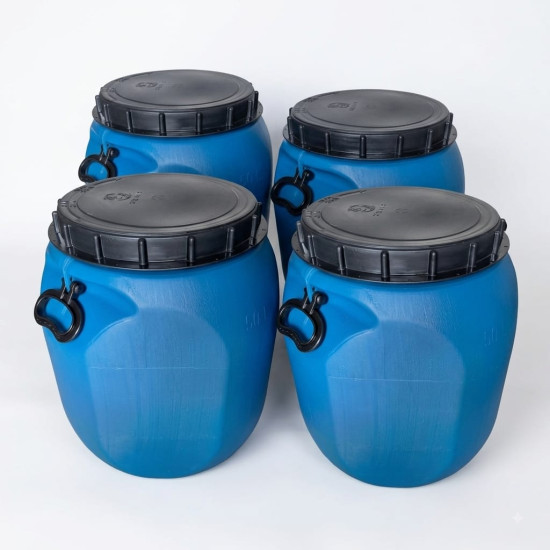 Kit Com 4 Unidades Bombona 50 Litros Tampa de rosca - Nova
